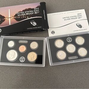 2017 U.S. Mint Silver Proof Set – Complete w/ Box & COA